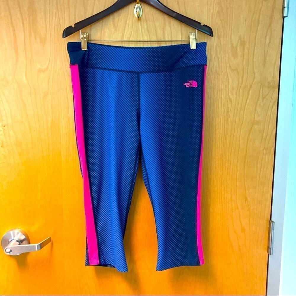 THE NORTH FACE Sz L Cropped Colour Block Leggings Tights